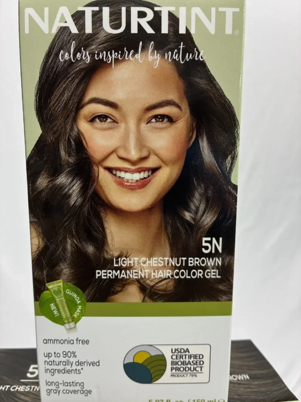 Naturtint 5N Permanent Hair Color gel Light Chestnut  Brown 3 PACK - EXP 7/2030